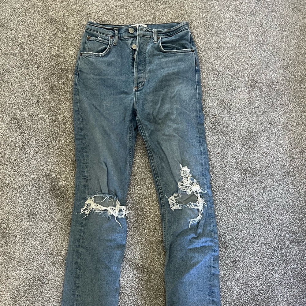 Agolde Riley Ripped Jeans - Picture 2 of 4